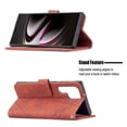 thumbnail image 4 of Compatible with Galaxy S22 Ultra Case with Card Holder Slots, Allytech PU Leather Scratch Free Flip Kickstand Magnetic Snap Credit Card Slots Wallet Case for Samsung S22 Ultra 6.8" 5G 2022, Brown, 4 of 5