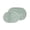 Green, variant on Cotton Solid 2-Piece Plum Highly Absorbent Non-Slip Oval Bath Rug Set by Superior