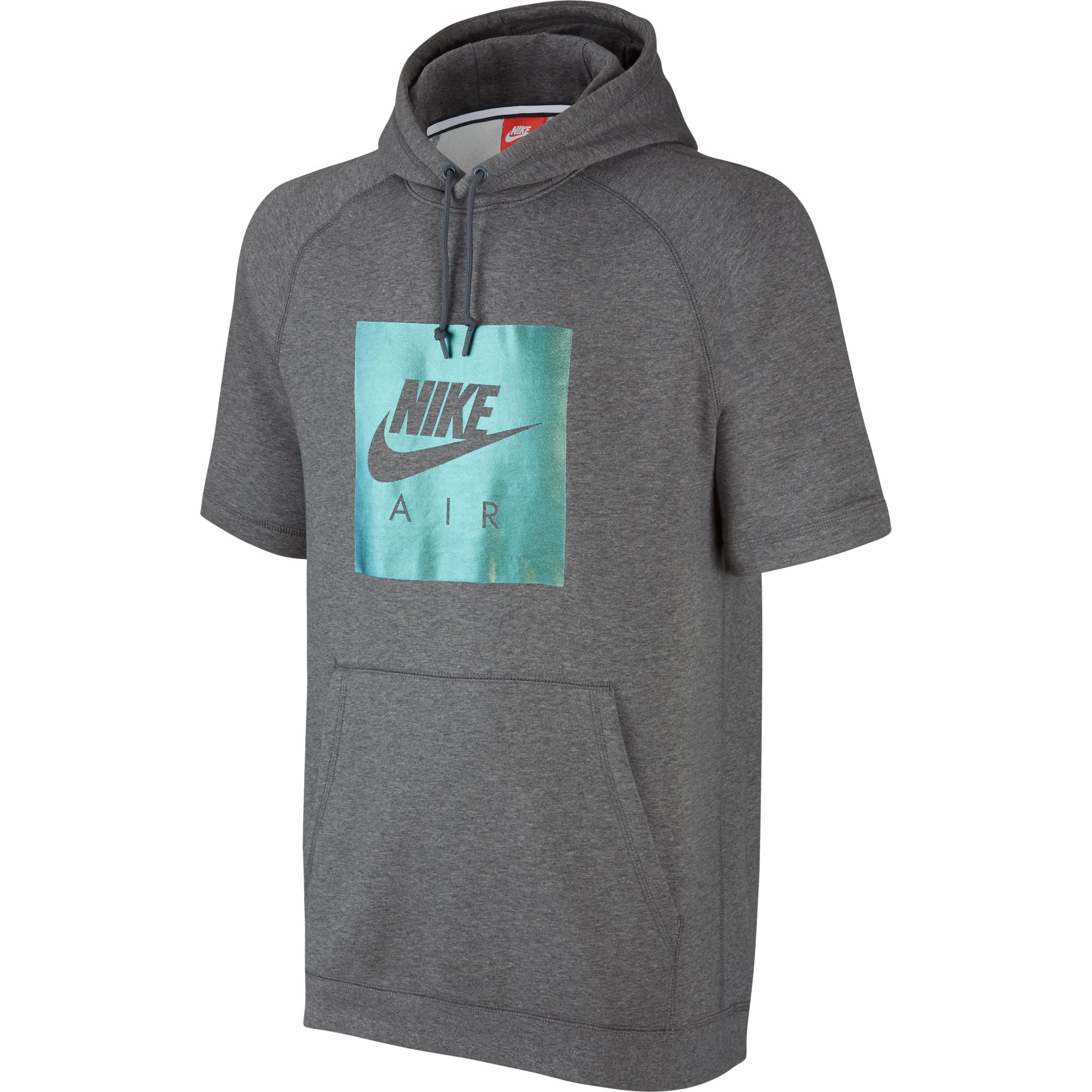 Nike - Nike Swoosh Logo Air Heritage Men's Shortsleeve Pullover Hoodie ...