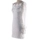 thumbnail image 4 of Vestidos elegantes de gasa con flores a la moda para mujer, vestido blanco cruzado de cintura alta, vestido sexy de manga larga con agujeros para verano, ropa de mujer, 4 of 4