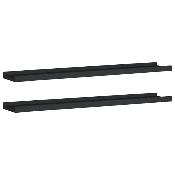 Repisa de marco para fotos montada en pared Casafoyer Negra 31,5 cm