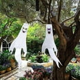 thumbnail image 3 of Drapeau en Forme de Fantôme d'Halloween avec Lumières LED Colorées Décorations Suspendues Extérieures pour Jardin Patio Allée Fête, 3 of 6