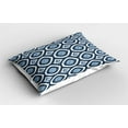 thumbnail image 2 of Ambesonne East Pillow Sham 2 Pack, Shibori Dyeing Style, 26"x20", Night Blue and Pale Blue, 2 of 3
