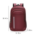 thumbnail image 3 of Tuphregyow Multi-Functional 15.6 Inch Laptop Backpack for Travel, Business, School, and Hiking - Unisex Design for Men and Women Wine, 3 of 9