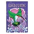 thumbnail image 2 of Breeze Decor 55033 Birds Welcome Hummingbird 2-Sided Impression Garden Flag - 13 x 18.5 in., 2 of 2