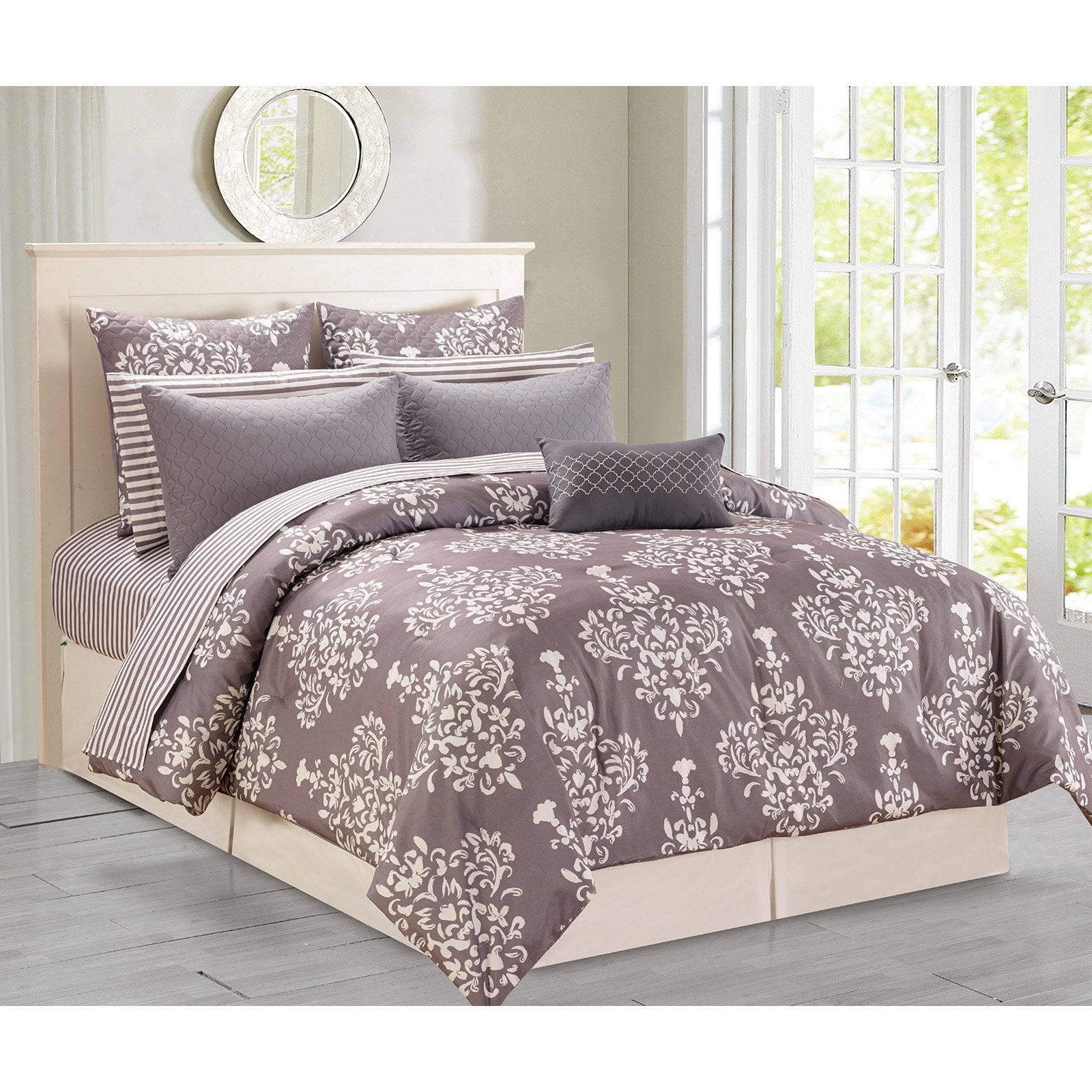 Alisa Quilted Oversized Overfilled 10 Piece Comforter Set By Duck Alisa Quilted Oversized Overfilled 10 Piece Comforter Set By Duck River Textile Com