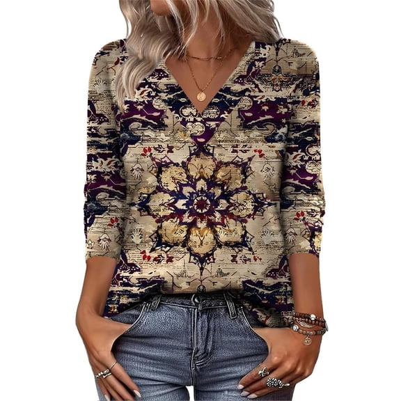 HLKJKLS Long Sleeve Shirts For Women V Neck Long Sleeve Trendy Fall Basic Tee Casual Loose Fit Yellow S-3Xl