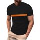 thumbnail image 1 of Tops para hombre, blusas y camisas de cuello redondo y manga corta para hombre, camisetas casuales de verano para hombre, camisetas de cuello redondo con bloques de color y manga corta, camisetas depo, 1 of 6