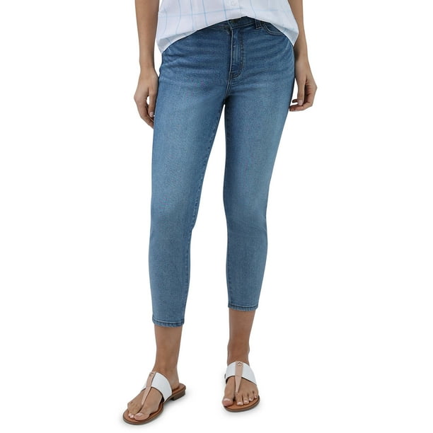 Chaps Women’s Skinny 5 Pocket Denim Crop Pants - Walmart.com