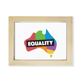 thumbnail image 1 of Gender Difference Australia Rainbow Equity Escritorio de madera Arte Pintura 6x8 pulgadas marco de foto foto, 1 of 4