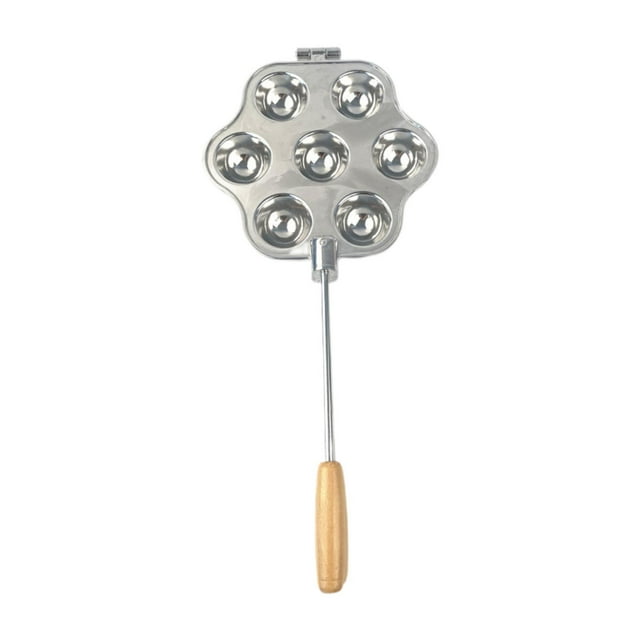 simhoa 7 Holes Cupcake Maker Egg Waffle Baking Die Conduction Portable Mini Cake Making Device for Pastry Pudding Home Use