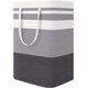 thumbnail image 1 of Cesto para ropa sucia 72 l Tela impermeable plegable con gran capacidad Gris, 40x30x60cm (raya ancha), 1 of 5