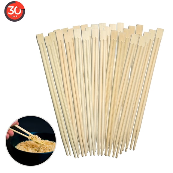 ACDANC Chopsticks Bamboo Chop Sticks Disposable Utensils Chopsticks Disposable Pack of 30