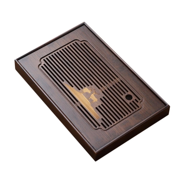 Bandeja decorativa para mesa de té, juego de té Kung Fu, cajón de madera, tablero de té para el hogar M
