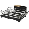 thumbnail image 1 of Brian & Dany Aluminum Dish Drying Rack, Dish Racks For Kitchen Counter, Dish Drainer With Removable Cutlery Holder & Cup Holder, Unique 360掳 Swivel Spout Drainboard, 16.5" L X 11.8" W, Silver, 1 of 1