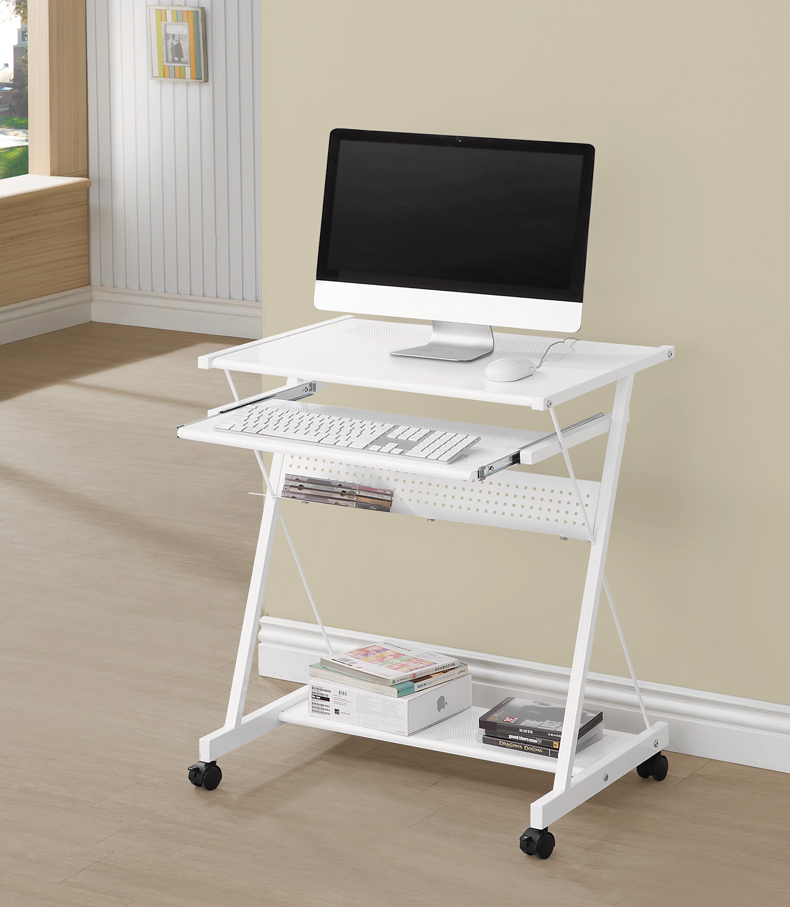 Coaster Computer Desk In White Finish 800505