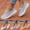 thumbnail image 1 of Espadrilles Femmes Chaussures Dames Semelles Souples en Maille Chaussures Décontractées Semelles Plates Chaussures de Marche Chaussures de Course Femmes Gris 42, 1 of 8