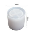 thumbnail image 5 of Flower Pot Mold / Round Cup Candle Mold Concrete Pen Barrel Mold Aromatherapy Cup Wax DIY Silicone Mold Cement Cup Candle Container Mold, 5 of 8