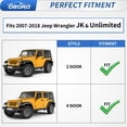 thumbnail image 3 of Fender Flares oEdro planos en la parte delantera y trasera para Jeep Wrangler JK, 3 of 9