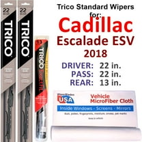 2018 Cadillac Escalade ESV Wiper Blades (Set of 3) w/Rear Wiper