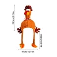 thumbnail image 3 of Thanksgiving Turkey Hat with Faux and Orange Decor, Funny Halloween Party Decorations for Adults and Classroom, Fall Harvest Decor for Indoor Holiday Celebration, 3 of 7