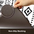 thumbnail image 4 of Kitchen Mats 2PCS,Cushioned Anti Fatigue Boho Kitchen Rugs and Mats,Waterproof Kitchen Mats for Floor Non Slip,Comfort Foam Standing Desk Mat for Kitchen Sink,Office,Laundry,Black and White, 4 of 6