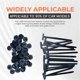 thumbnail image 2 of Nylon Universal Cable Tie Buckle, Nylon Cable Ties for Car, Self-Locking Ties Holder, Bumper Retainer Clips Car Plastic Rivets Fasteners for Auto Repa, 2 of 5