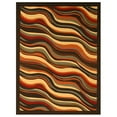thumbnail image 1 of EORC OS233BK5X6 5 ft. 3 x 7 ft. 3 Machine Made Nylon Euro Home Ottohome Contemporary Abstract Rug, Black - Rectangle, 1 of 3