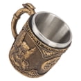 thumbnail image 3 of Taza De Cerveza, Doble Capa Resistente A Altas Temperaturas De La Taza De La Bebida Del Color Bronce Para El Regalo, 3 of 7
