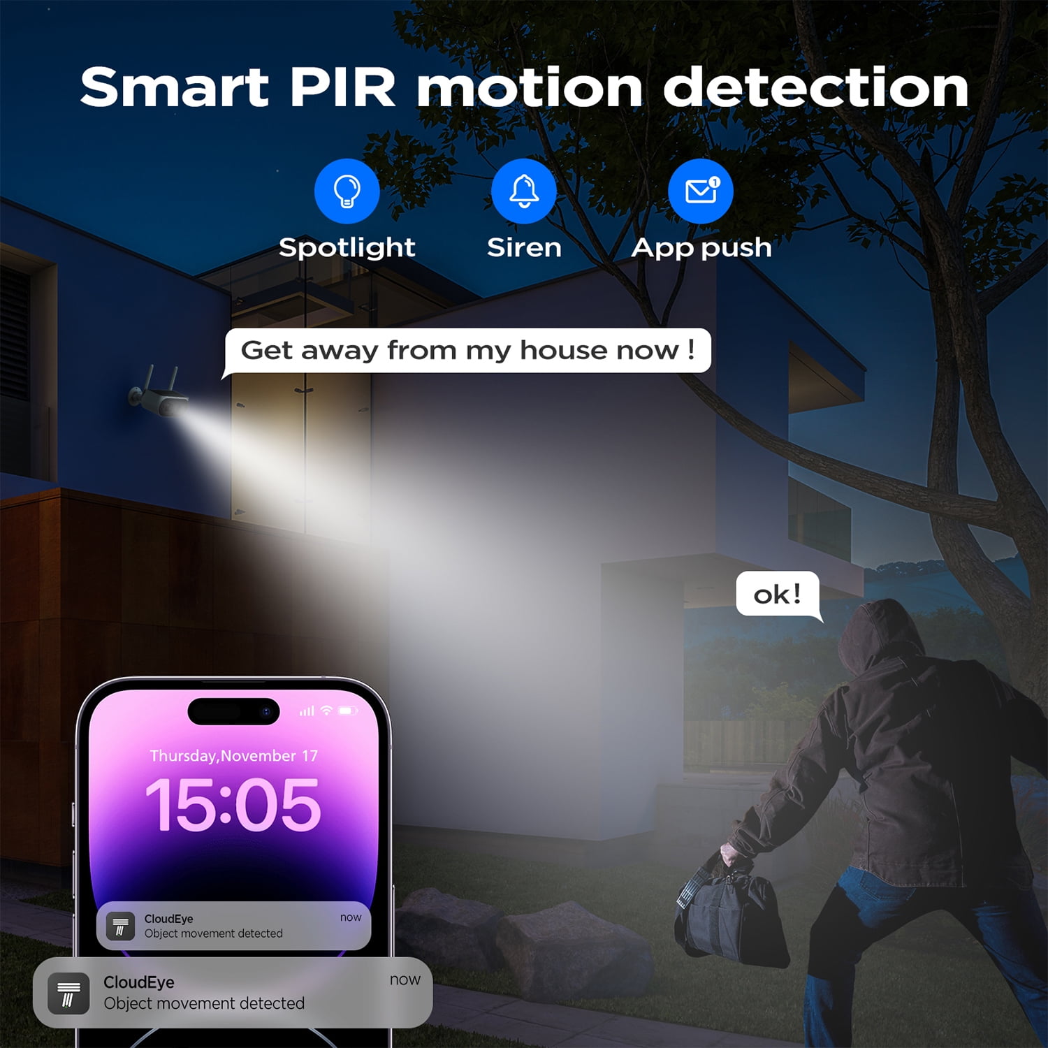 Toguard BC1028 Solar Security Camera 2.4G&5G Wifi