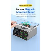 Wireless Charging Stand with Cable and Charger Magnetic wireless fast charging base, multifunctional interface charger