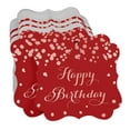 thumbnail image 3 of Inkdotpot Real Rose Gold Foil Bracket Shape Paper Hang Tags Happy Birthday Favor Tags Pack Of 50, 3 of 6