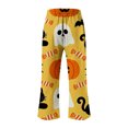 thumbnail image 4 of Flowy Pants for Women Pumpkin Print Halloween Wide Leg Pajama Pants Multicolor Fashion Outfits Clothes XXL, 4 of 4