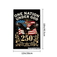 thumbnail image 4 of Joocar One Nation Under God 250th Anniversary American Eagle Cross Flag For Spring Summer Home Outdoor Garden Yard Door Decor 12x18 Inch, 4 of 5