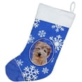thumbnail image 2 of Carolines Treasures SC9784-CS Norfolk Terrier Winter Snowflakes Christmas Stocking  Large multicolor, 2 of 2
