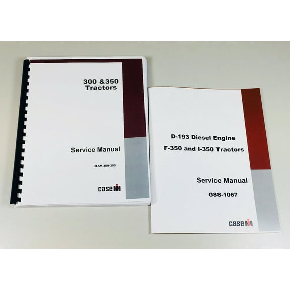 International Farmall 350 Tractor Diesel Engine Chassis Service Repair Manual