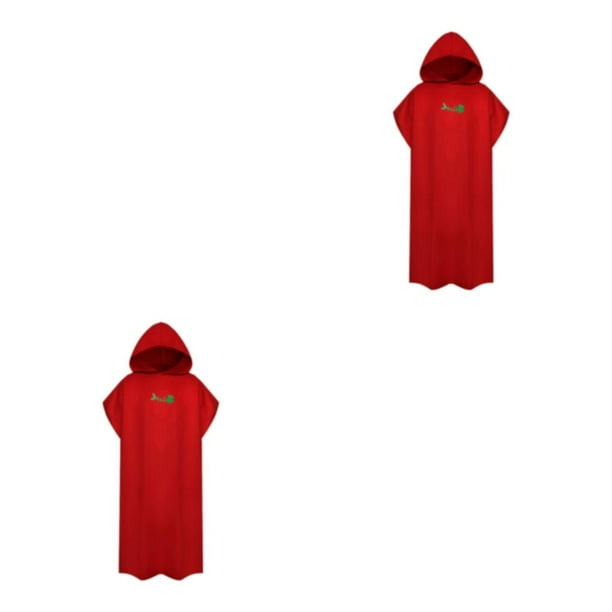 Toalla de Microfibra Naiovety Unisex Absorbente Ligera y Lujosa 2piezas gran rojo
