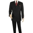 thumbnail image 2 of Men Apollo King Double Breasted Formal Business Suit Pleated Pants DM21 Black, 2 of 8