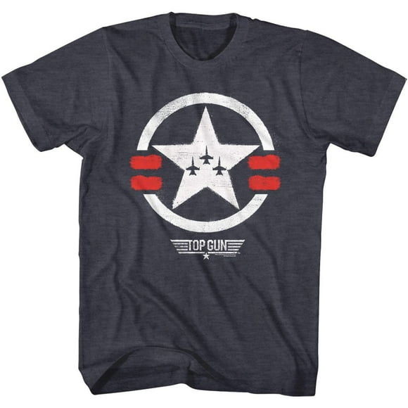 Top Gun Paint Navy Heather Adult T-Shirt 5Xl