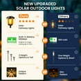 thumbnail image 2 of 6 Pack Solar Powered Garden Lights, Waterproof IP65 Outdoor Pathway Lighting for Yard and Walkway, Warm White Solar Lights for Patio and Landscape, 2 of 7