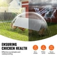 thumbnail image 5 of Chicken Tunnels, Chicken Tunnels for Yard, Portable Chicken Tunnels for Outside Easy Installation, Chicken Coop Run, Suitable for Chickens, Ducks, Rabbits 118.1 x 28 x 24.2 inch (LxWxH), 5 of 10