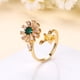 thumbnail image 2 of Anillo Giratorio Antiestrés Con Patrón De Flores Para Mujer, Anillo Ajustable Para Dedo, Anillo Giratorio De Flor Solar, Regalo Para Mamá Y Novia Yuarrent AP006780-02, 2 of 6