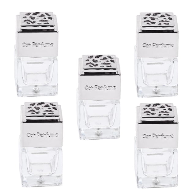 Frascos terapia de vidrio transparente de 5 piezas, botellas difusoras de perfume de aceite esencial Astilla Yuyangstore botella de perfume del coche