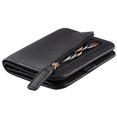 thumbnail image 1 of Cartera Toughergun compacta de piel con bloqueo RFID para mujer, 1 of 9