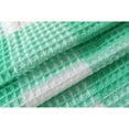thumbnail image 6 of Dainty Home Imperial Checkered Cotton Textured Waffle Shower Curtain, 70 x 72, Aqua Green, 6 of 6