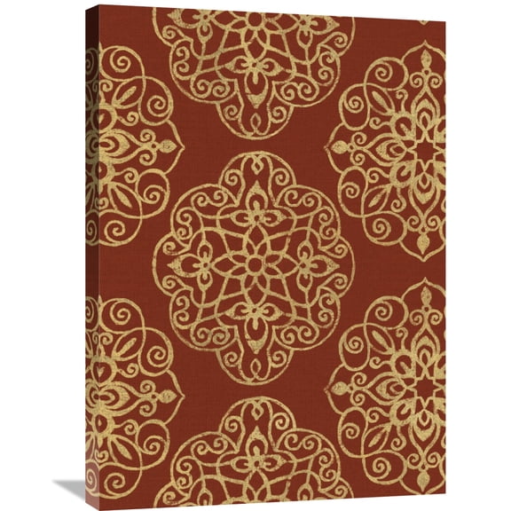 Global Gallery's Daphne Brissonnet 'Kolam Pattern II' Stretched Canvas Wall Art