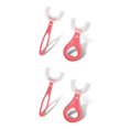 thumbnail image 3 of Moyic Silicona en forma de U blanqueamiento limpieza bebé cepillo de dientes de doble cara niños tipo U niños pequeños edad cepillo de rosado 2-6 años tipo 3 2Conjunto, 3 of 6