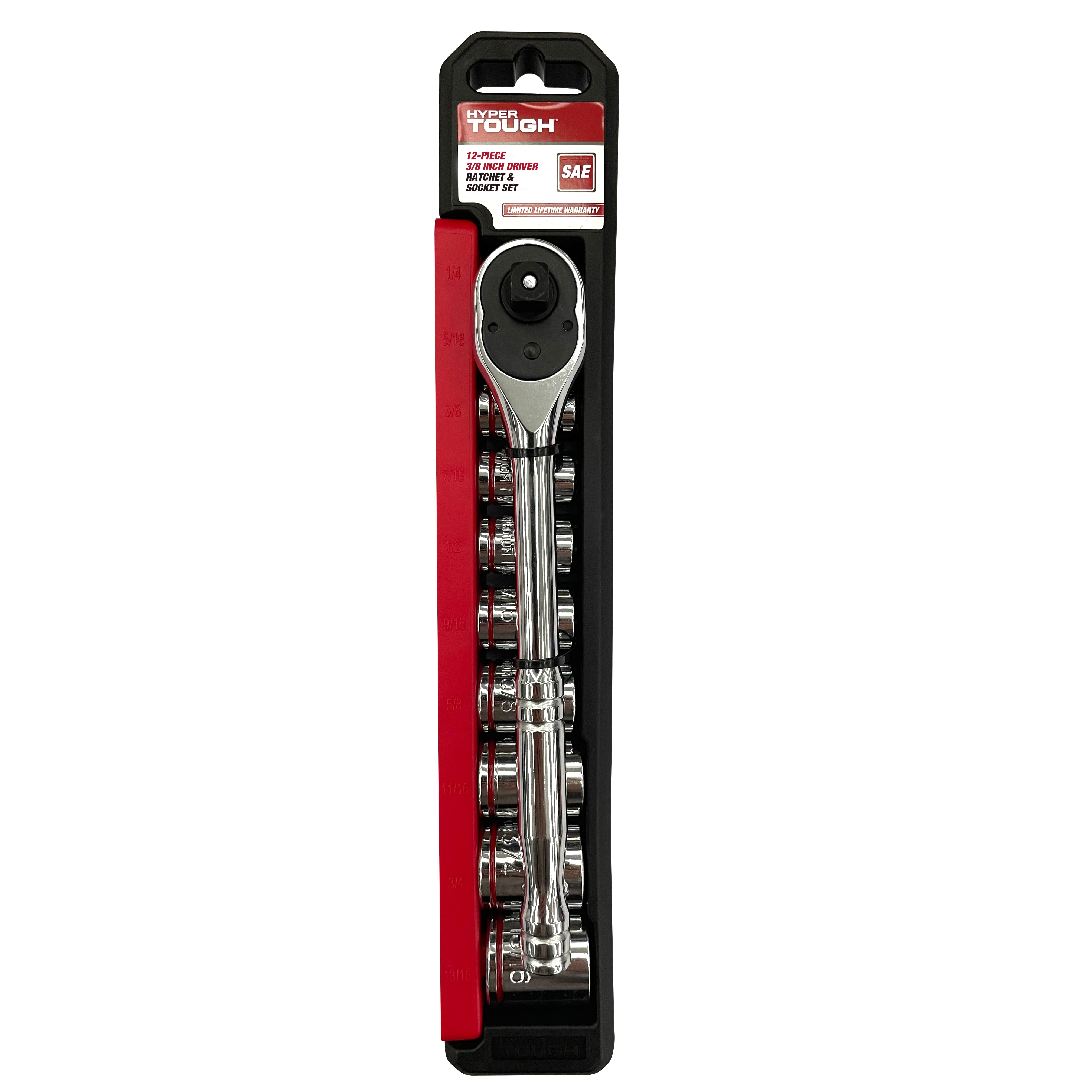Hyper Tough 12-Piece 3/8-inch Drive Socket Set SAE, Model 42882