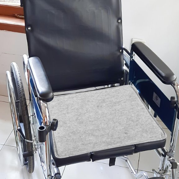 ETEREAUTY Light Grey Needle Felted Seat Cushion for Office Chair, Comfortable Pad for Home, Travel, and Desk Seating
