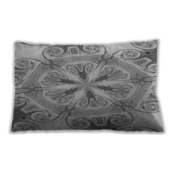 Ahgly Company Indoor Rectangular Contemporary Lumbar Throw Pillow, 13 inch by 19 inch